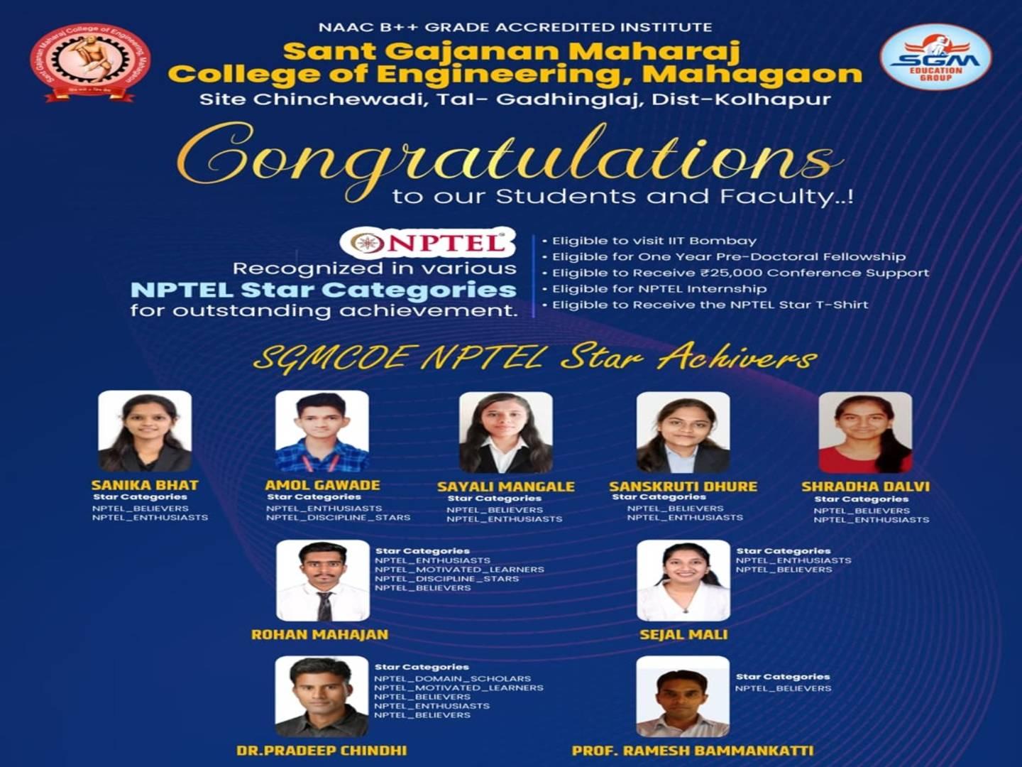 NPTEL Star Achievers